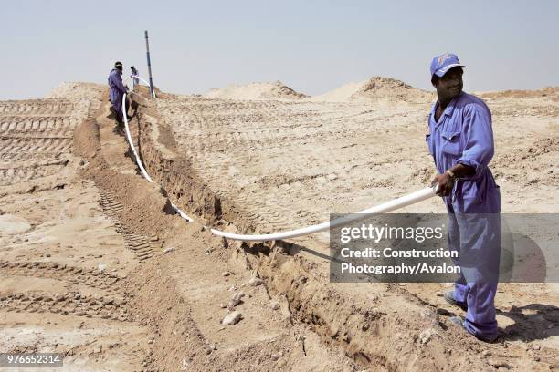 Construction at the Dunes Club at the Sport City, Dubai, United Arab Emirates, September 2006, Nine months on from the start of construction, The...