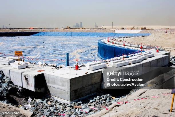 Construction Site, LAGOONS Dubai, United Arab Emirates, April 2007, Launched in April 2006, The Lagoons is a 21 million m2 waterfront project with an...