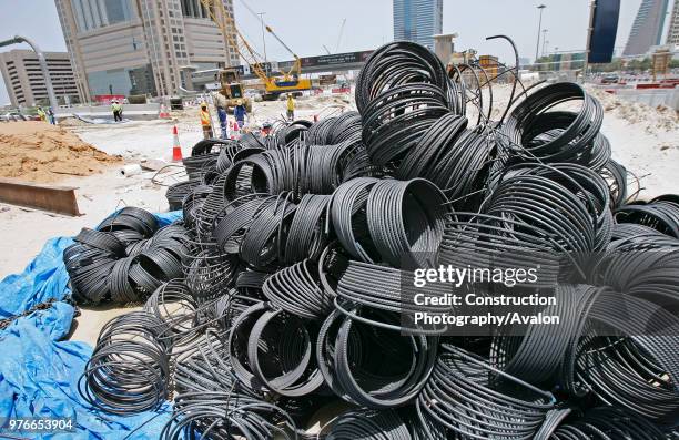 Middle East Foundations, Piling Contractor, at the MRT construction site in fron of the World Trade Center in shiekh Zayed Road, Dubai, United Arab...