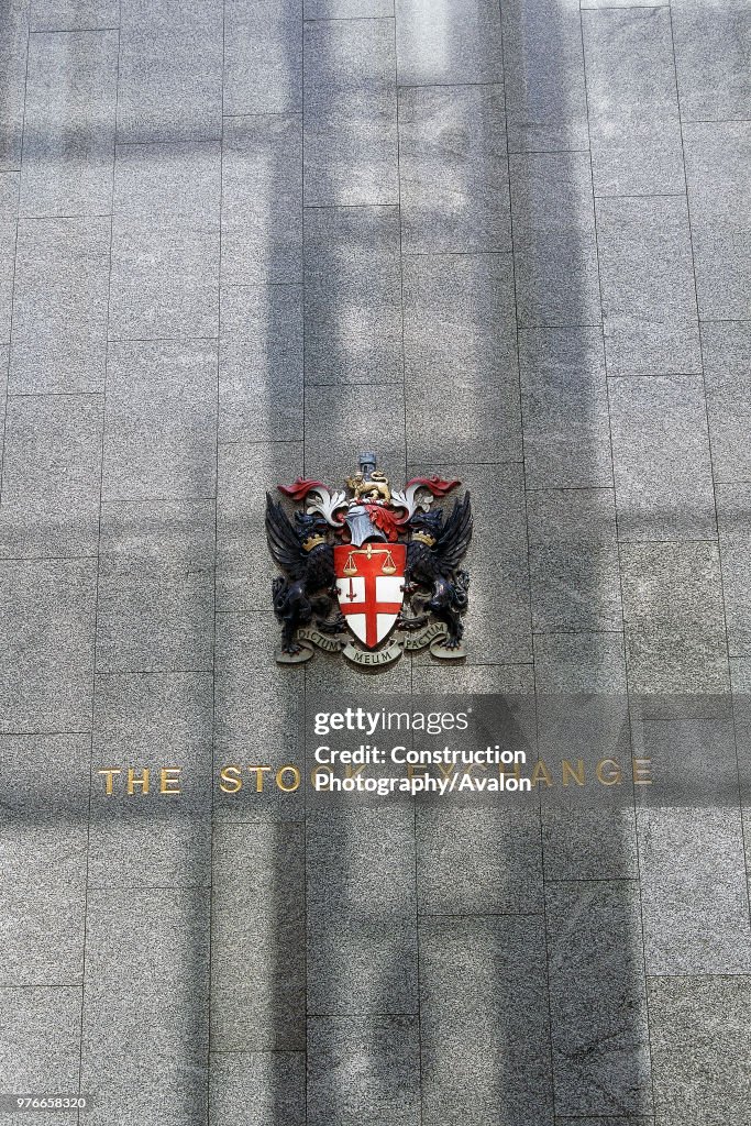 Coat of Arms of the London Stock Exchange. United Kingdom.
