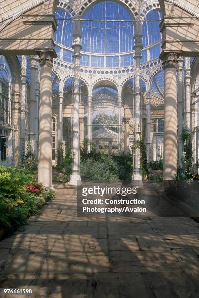 Syon Park conservatory, greenhouses and gardens, London, United Kingdom,.