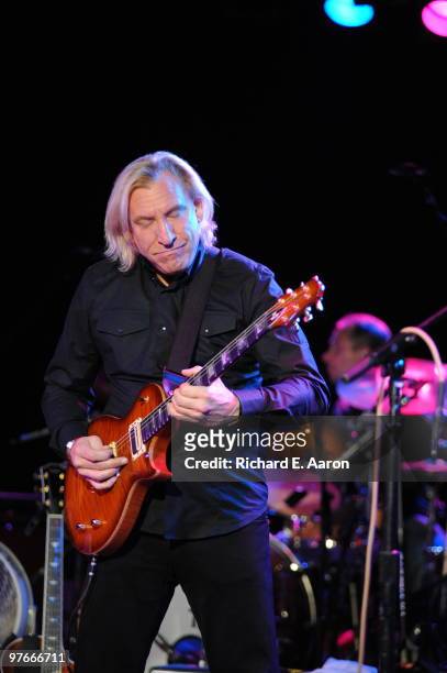 Joe Walsh performs live on stage in Los Angeles on June 24 2008