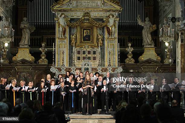 In this Filephoto taken in Rome on November 10, 2009 at the Ara Coeli Basilica the Cappella Giulia Coro, the official choir of the St. Peter's...