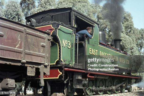 Dubs of Glasgow A Class 4-8-2T at East Daggafontein Gold Mines South Africa on Thursday 7th June 1973.