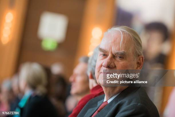 April 2018, Germany, Duesseldorf: Albrecht Woeste, great-grandchild of the founder of Henkel, attends a general meeting of the company. Photo: Rolf...