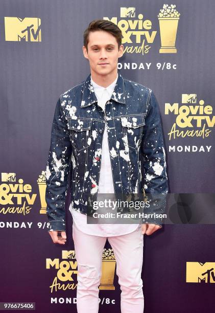 Actor Timothy Granaderos attends the 2018 MTV Movie And TV Awards at Barker Hangar on June 16, 2018 in Santa Monica, California.