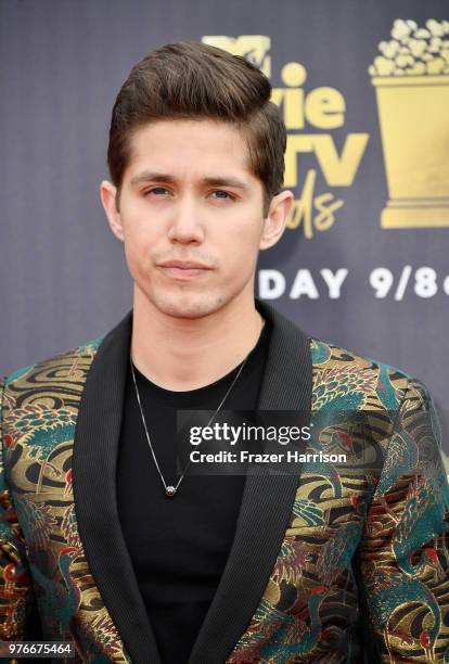 Actor Brandon Larracuente attends the 2018 MTV Movie And TV Awards at Barker Hangar on June 16, 2018 in Santa Monica, California.