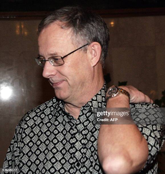 Swede Lars Lagerback, pictured on February 27, 2020 in Abuja, has been named as Nigeria's coach on a five-month contract through until the World Cup...