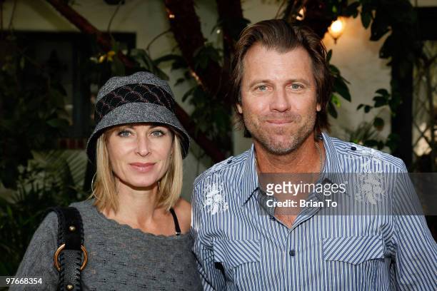 Eileen Davidson and Vince Van Patten attend "Renee Taylor And Joe Bologna Host Celebrity Fundraiser Lunch And Auction" on January 30, 2010 in Beverly...