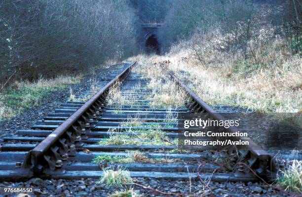 Scene on the ex London North-western line between Market Harborough and Northampton prior to the track being lifted.