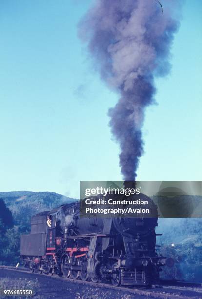 Turkish State Railways German built G8_ 2-8-0 at work on the isolated colliery network based at Eregli on the Black Sea coast in August 1976.