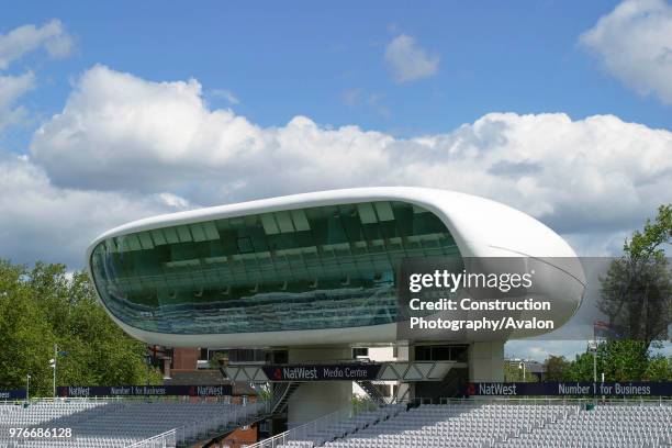 Media centre at Lords Cricket Ground, London, United Kingdom,.