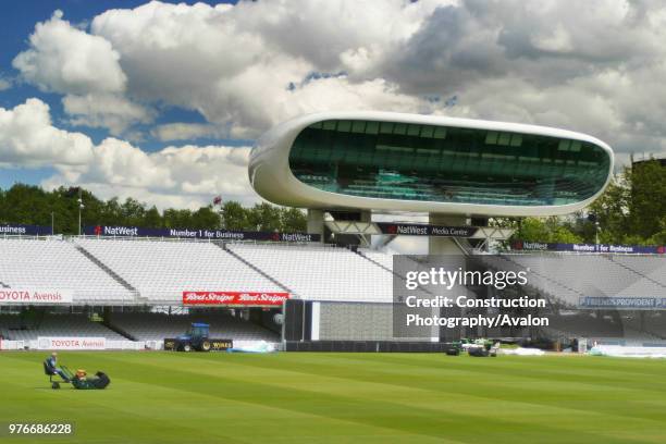 Media centre at Lords Cricket Ground, London, United Kingdom,.