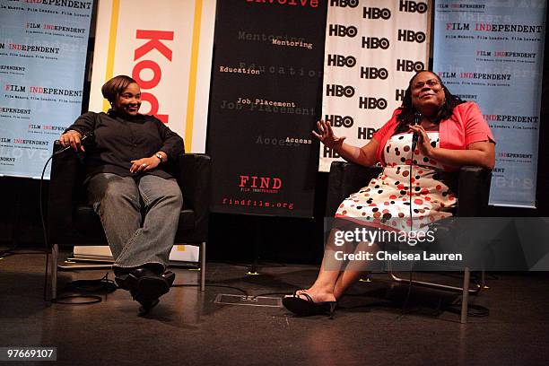 Director / writer Tina Mabry and producer Morgan Stiff attend the Film Independent screening of "Mississippi Damned" at National Center For The...