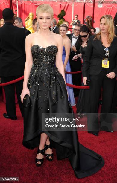 Carey Mulligan arrive at the 82nd Annual Academy Awards at the Kodak Theatre on March 7, 2010 in Hollywood, California. On March 7, 2010 in...