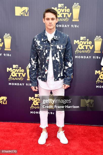 Actor Timothy Granaderos attends the 2018 MTV Movie And TV Awards at Barker Hangar on June 16, 2018 in Santa Monica, California.
