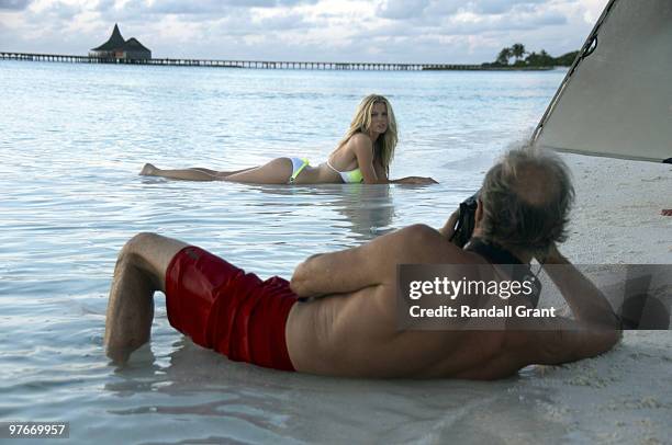 Swimsuit Issue 2010: Model Brooklyn Decker poses for the 2010 Sports Illustrated swimsuit issue with photographer Walter Iooss Jr. On August 1, 2009...