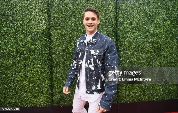 Actor Timothy Granaderos attends the 2018 MTV Movie And TV Awards at Barker Hangar on June 16, 2018 in Santa Monica, California.