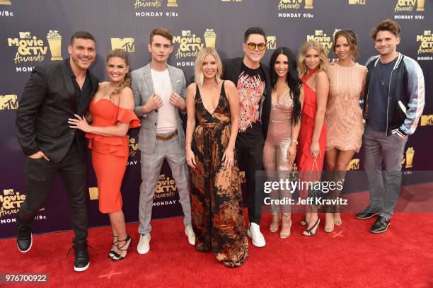 Jax Taylor, Brittany Cartwright, James Kennedy, Ariana Madix, Tom Sandoval, Scheana Marie, Stassi Schroeder, Kristen Doute, and Tom Schwartz of...