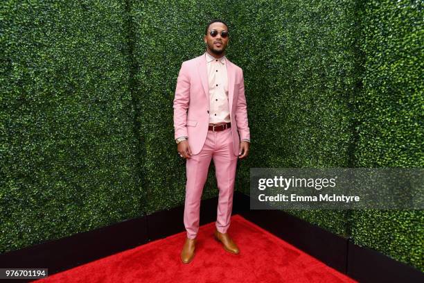 Rapper Romeo Miller attends the 2018 MTV Movie And TV Awards at Barker Hangar on June 16, 2018 in Santa Monica, California.