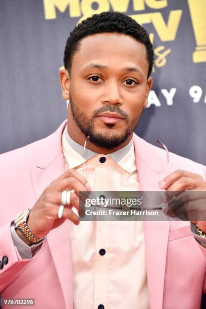 Rapper Romeo Miller attends the 2018 MTV Movie And TV Awards at Barker Hangar on June 16, 2018 in Santa Monica, California.