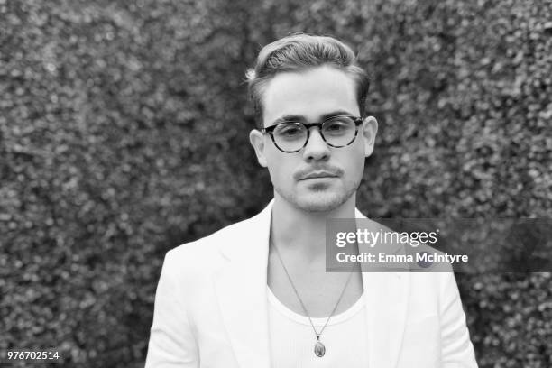 Actor Dacre Montgomery attends the 2018 MTV Movie And TV Awards at Barker Hangar on June 16, 2018 in Santa Monica, California.