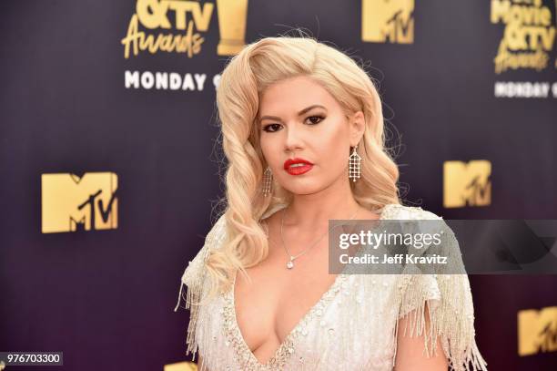 Rapper Chanel West Coast attends the 2018 MTV Movie And TV Awards at Barker Hangar on June 16, 2018 in Santa Monica, California.