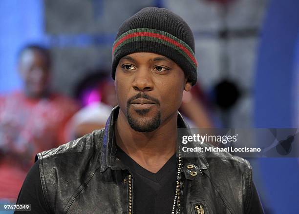 Actor Lance Gross appears on BET's "106 & Park" at BET Studios on March 11, 2010 in New York City.