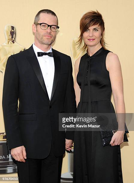 Actor Guy Pearce and wife Kate Mestitz arrive at the 82nd Annual Academy Awards at the Kodak Theatre on March 7, 2010 in Hollywood, California.