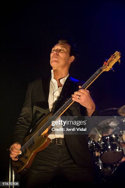 Martin Kemp of Spandau Ballet performs at the Palau Olimpic on March 12, 2010 in Badalona, Spain.