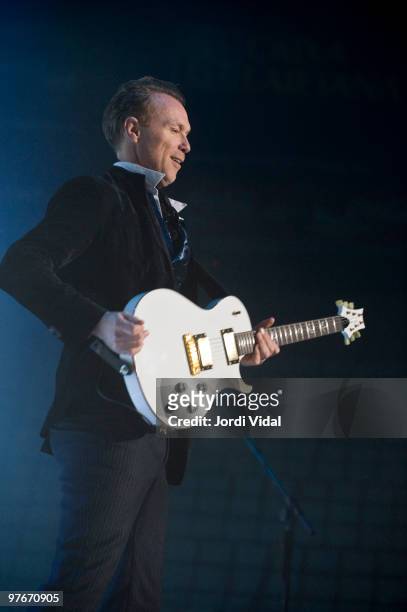 Gary Kemp of Spandau Ballet performs at the Palau Olimpic on March 12, 2010 in Badalona, Spain.