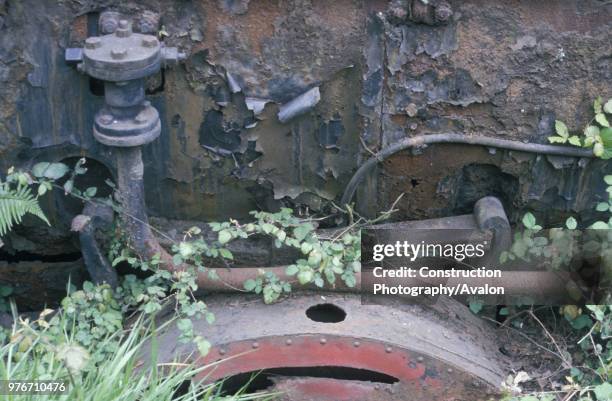 Detail studies of the 5'6 gauge Hartmann 0-8-0 of 1879 abandoned at Olloniego Colliery Spain.