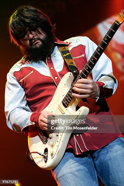 Clay Cook of the Zac Brown Band performs part of the bands' Breaking Southern Ground Tour at Arco Arena on March 11, 2010 in Sacramento, California.