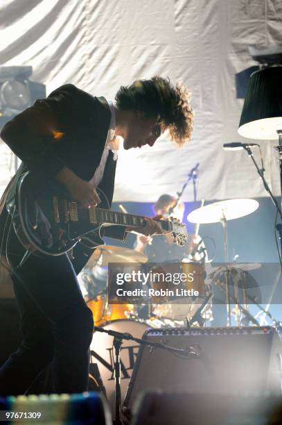 Charlie Fink of Noah and the Whale performs at The Roundhouse on March 12, 2010 in London, England.