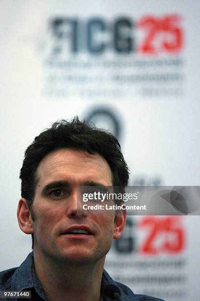 American actor and director Matt Dillon holds a press conference during the Guadalajara International Film Festival on March 12, 2010 in Guadalajara,...