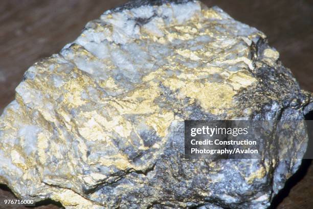 Gold bearing rock at the Obuasi Goldfield Ghana, Monday 17 June 1985.