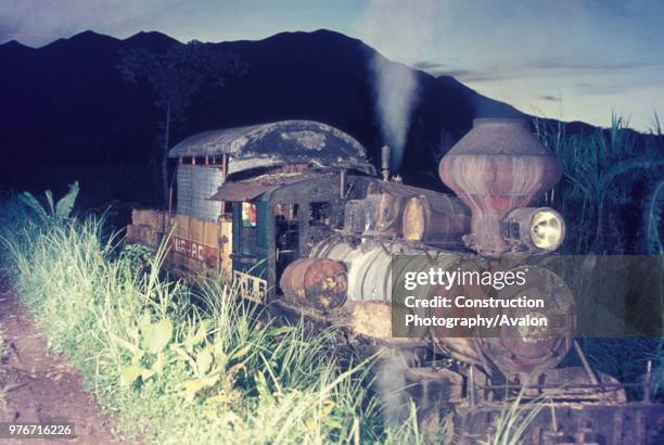 Adventures at Ma Ao Sugar Central on the Philippine island of Negros with No 5 a former Bacolod and Murcia Alco 2-6-0 Mogul at work in November 1974.