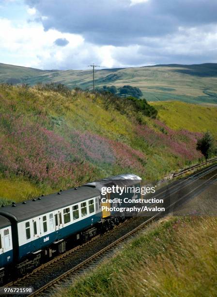 Gleneagles. No 47.659 heads south away from Gleneagles with the 12:25 ex Inverness for Glasgow. , United Kingdom.