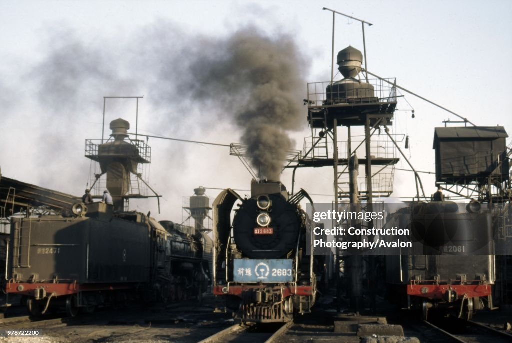 Harbin the capital of Heilongjiang Province in north east Manchuria is an important rail centre and the main line running south west to Changchun Shenyang Dalien and Beijing is one of the busiest in China. In steam days Harbin had a collection of almost