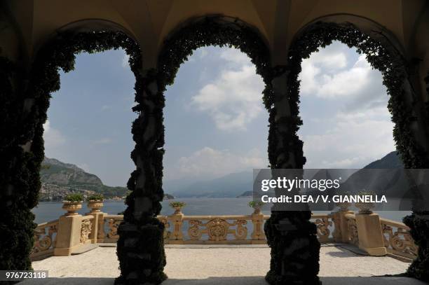 Glimpse of Lake Como from the loggia of Villa del Balbianello, Lenno, Lombardy, Italy, 18th century.