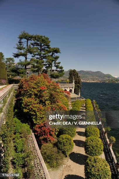 The garden of Isola Bella, Lake Maggiore, Piedmont, Italy.