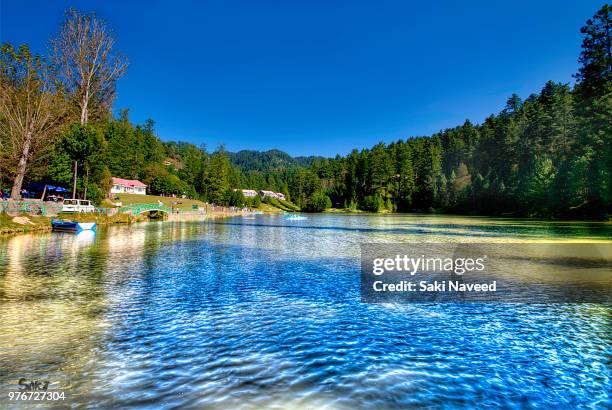 kashmir banjosa lake(pak) - banjosa lake stock pictures, royalty-free photos & images