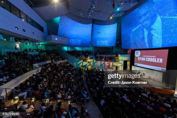 General view during ABFF Talks : A Conversation with Ryan Coogler at the New World Center during the 22nd Annual American Black Film Festival on June...