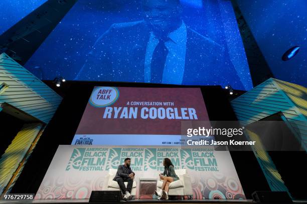 General view during ABFF Talks : A Conversation with Ryan Coogler at the New World Center during the 22nd Annual American Black Film Festival on June...