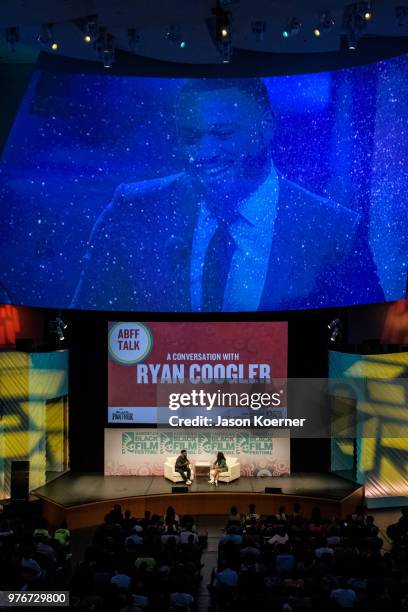 General view during ABFF Talks : A Conversation with Ryan Coogler at the New World Center during the 22nd Annual American Black Film Festival on June...