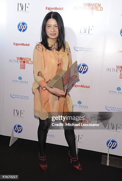 Designer Vivienne Tam attends the "Women In The World: Stories and Solutions" global summit at Hudson Theatre on March 12, 2010 in New York City.