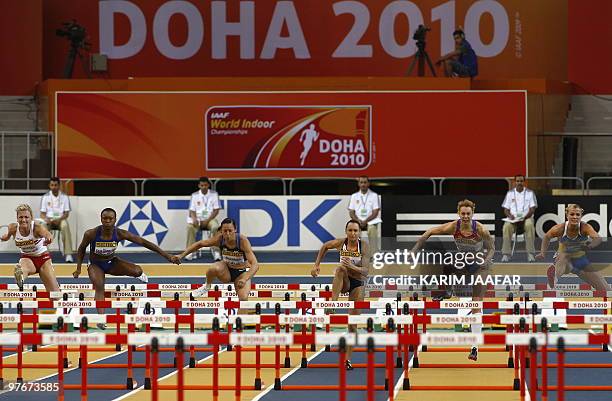 Poland's Karolina Tyminska, France's Antoinette Nana Djimou Ida, Hyleas Fountain of the US, Great Britain's Jessica Ennis, Russia's Tatyana Chernova...