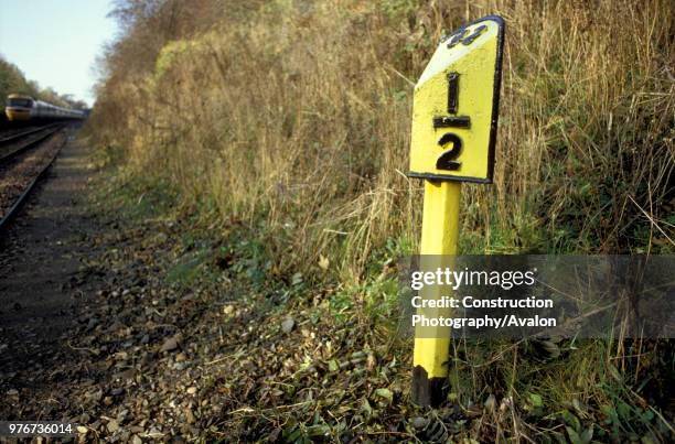 The 92 1/2 milepost at Newton Harcourt on the Midland Main Line is 92 1/2 miles north of St Pancras and next to the famous Milepost 92 1/2 studios....