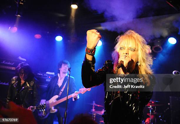 Musician Michael Monroe performs at the Viper Room on March 12, 2010 in West Hollywood, California.