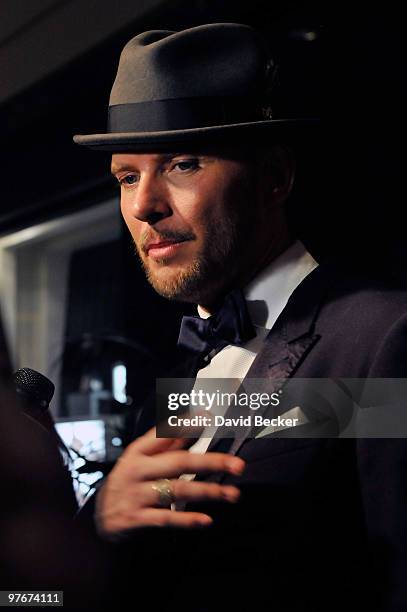 Singer/songwriter Matt Goss arrives at the grand opening of his show "Matt Goss Live from Caesars Palace" March 12, 2010 in Las Vegas, Nevada.